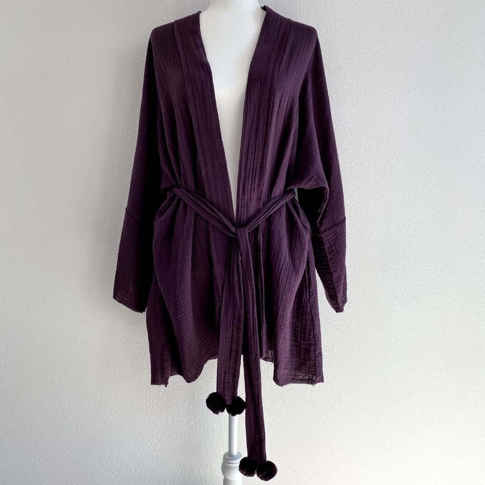 NEW! Johnny Was Calmé Double Gauze Belted Kimono - Picture 2 of 16